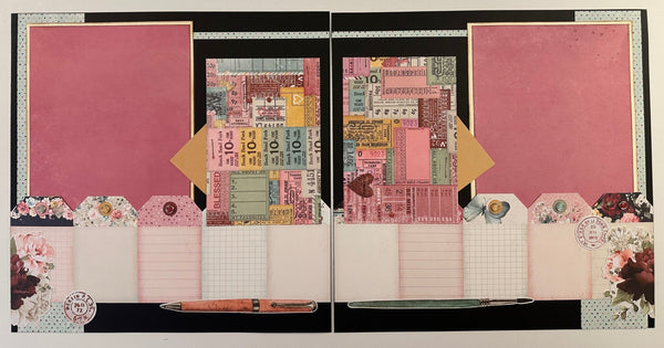 12 x 12 Love Story Scrapbook Pages Tutorial