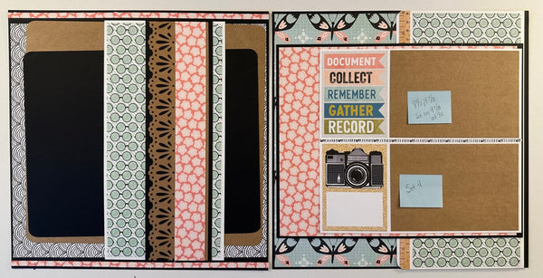 A Year In Review Interactive 12 x 12 Scrapbook Pages